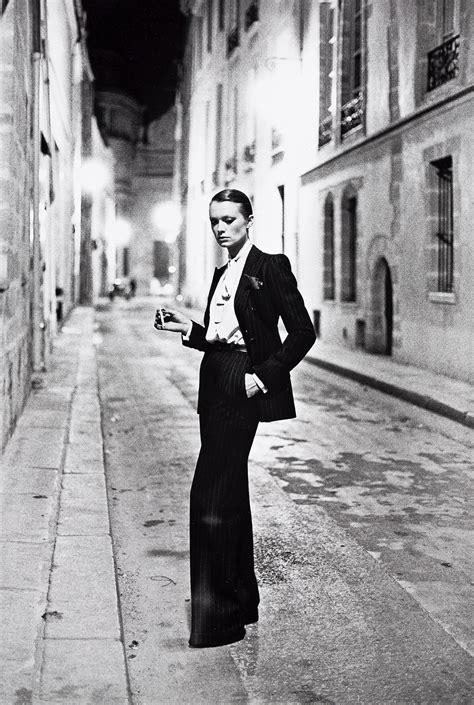 helmut newton ysl smoking|HELMUT NEWTON, Rue Aubriot I 'YSL' (Hand Signed), 1975.